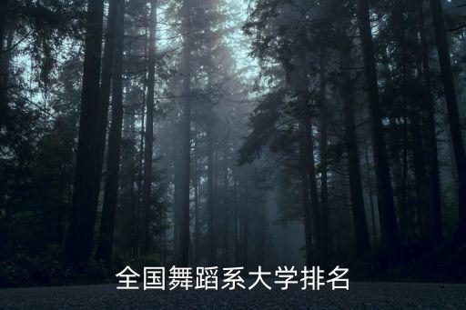 全国舞蹈系大学排名