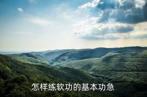 怎样练软功的基本功急