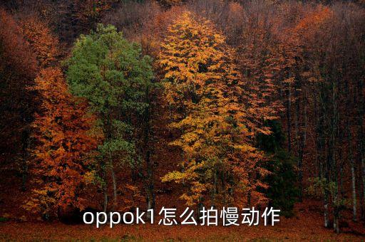 oppok1怎么拍慢动作