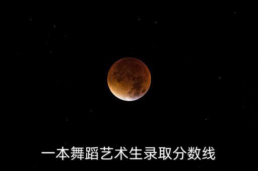 一本舞蹈艺术生录取分数线