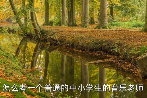 小学音乐老师怎么考，小学音乐教师资格证怎么考