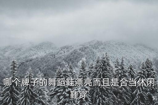 哪个牌子的舞蹈鞋漂亮而且是合当休闲鞋穿