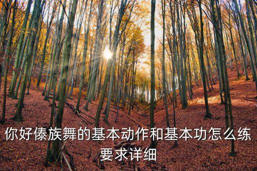你好傣族舞的基本动作和基本功怎么练要求详细
