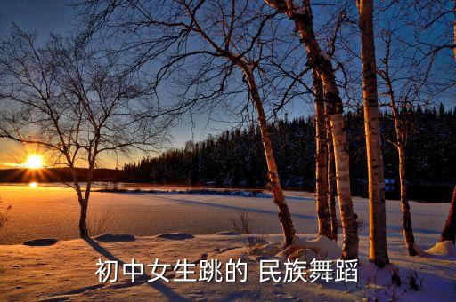 初中女生跳的 民族舞蹈