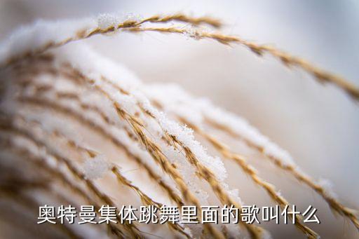 奥特曼集体跳舞里面的歌叫什么