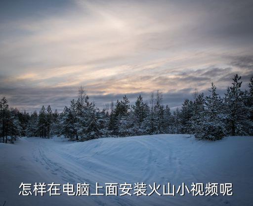 怎样在电脑上面安装火山小视频呢