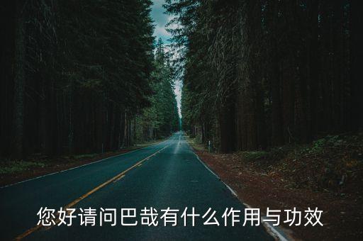 您好请问巴哉有什么作用与功效