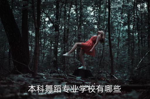 本科舞蹈专业学校有哪些