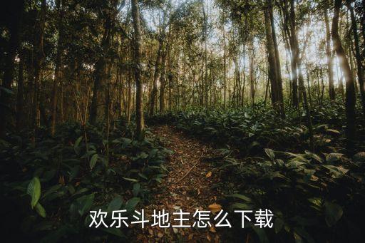 欢乐斗地主免费下载，me525 欢乐斗地主怎么下载步骤
