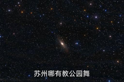 苏州哪有教公园舞