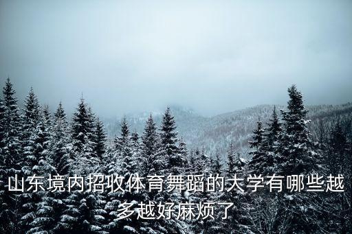 山东开设舞蹈专业大学，山东省有哪些学校招收体育舞蹈这个专业