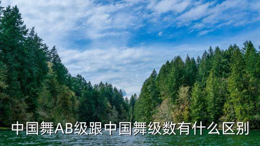 中国舞AB级跟中国舞级数有什么区别