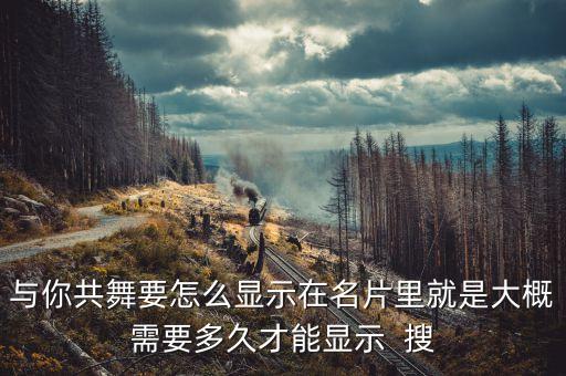 与你共舞要怎么显示在名片里就是大概需要多久才能显示  搜
