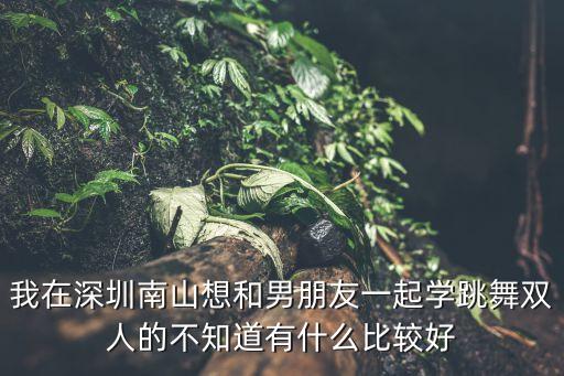 我在深圳南山想和男朋友一起学跳舞双人的不知道有什么比较好