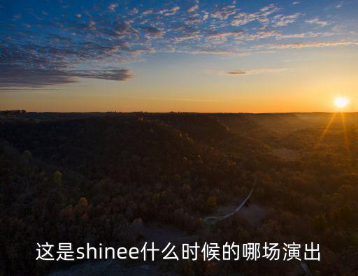 这是shinee什么时候的哪场演出