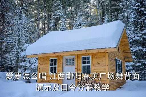 健身操爱要怎么唱2007，雨蝶广场舞 爱要怎么唱