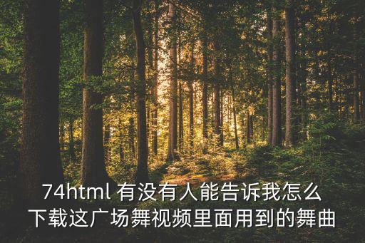 还等你多久广场舞下载，74html 有没有人能告诉我怎么下载这广场舞视频里面用到的舞曲