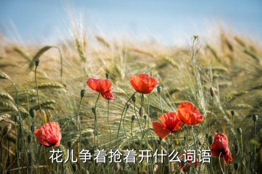 糖豆网济南朵朵广场舞争什么争，花儿争着抢着开写什么词语