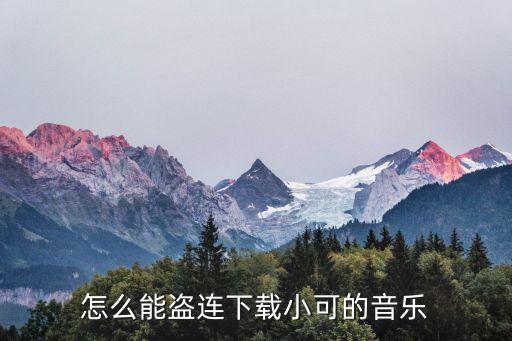 怎么能盗连下载小可的音乐