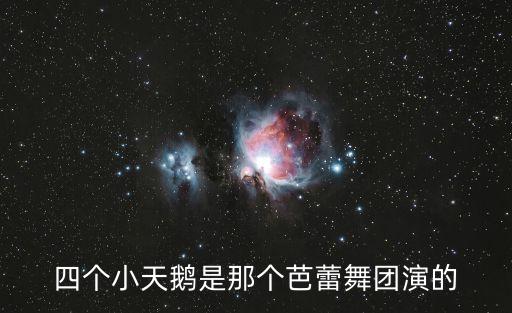 四个小天鹅舞蹈视频，四个小天鹅是那个芭蕾舞团演的