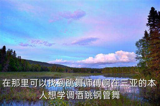 在那里可以找到跳舞师傅啊在三亚的本人想学调酒跳钢管舞