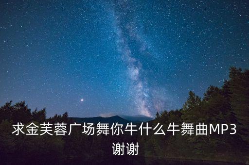 求金芙蓉广场舞你牛什么牛舞曲MP3 谢谢