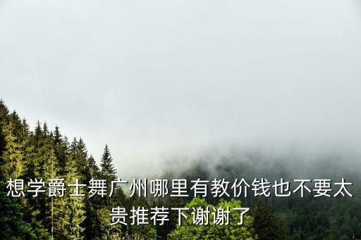想学爵士舞广州哪里有教价钱也不要太贵推荐下谢谢了