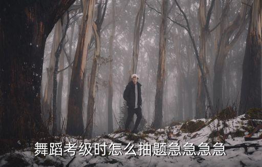 舞蹈考级时怎么抽题急急急急