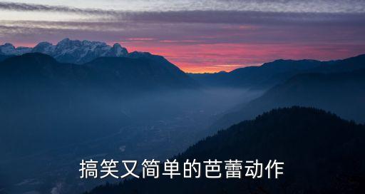 芭蕾舞基本动作视频哭了大全，搞笑又简单的芭蕾动作