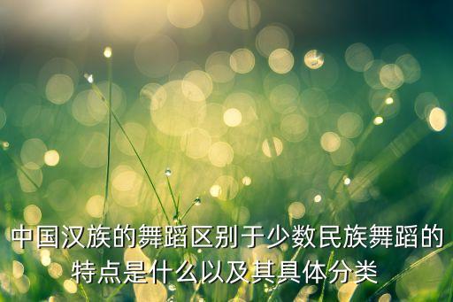 中国舞的特色是什么意思，浅谈中国民族舞的特色