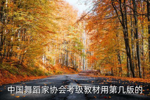 中国舞蹈家协会第四版教材，中国舞蹈家协会考级教材用第几版的