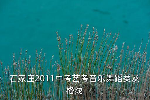 石家庄2011中考艺考音乐舞蹈类及格线