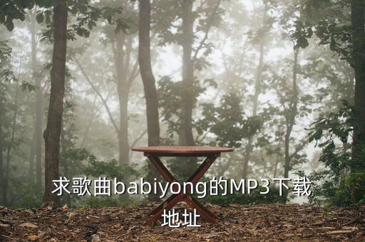 求歌曲babiyong的MP3下载地址