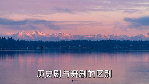 历史剧与舞剧的区别