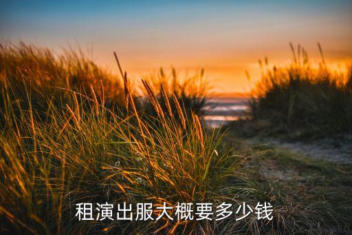 租演出服大概要多少钱