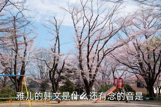 雅儿的韩文是什么还有念的音是