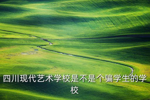 四川现代艺术学校是不是个骗学生的学校