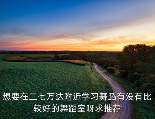 想要在二七万达附近学习舞蹈有没有比较好的舞蹈室呀求推荐