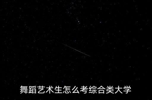 舞蹈艺术生怎么考综合类大学