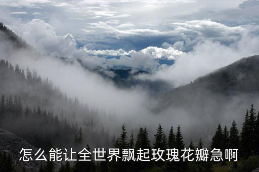 怎么能让全世界飘起玫瑰花瓣急啊