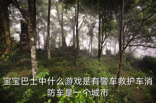 宝宝巴士中什么游戏是有警车救护车消防车是一个城市