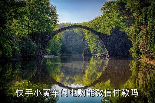 快手小黄车闪电购能微信付款吗