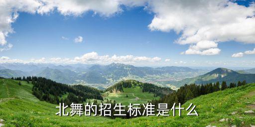2021北舞艺考招生标准，北舞的招生标准是什么