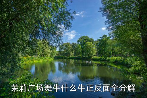 茉莉广场舞牛什么牛正反面全分解
