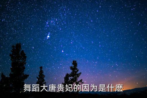 舞蹈大唐贵妃的因为是什麽