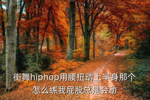 街舞hiphop用腰扭动上半身那个怎么练我屁股总是会动