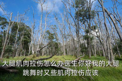 练舞蹈大腿拉伤怎么办，我在练舞蹈的时候把腿拉伤了我该怎么办