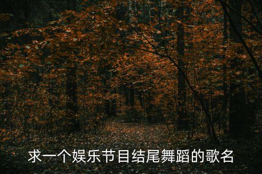 求一个娱乐节目结尾舞蹈的歌名