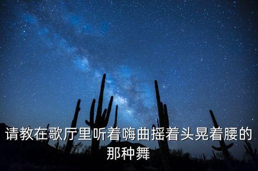 请教在歌厅里听着嗨曲摇着头晃着腰的那种舞