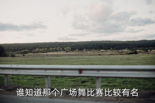 谁知道那个广场舞比赛比较有名